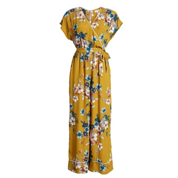 Leith Pants - Floral Jumpsuit LEITH sz XL
